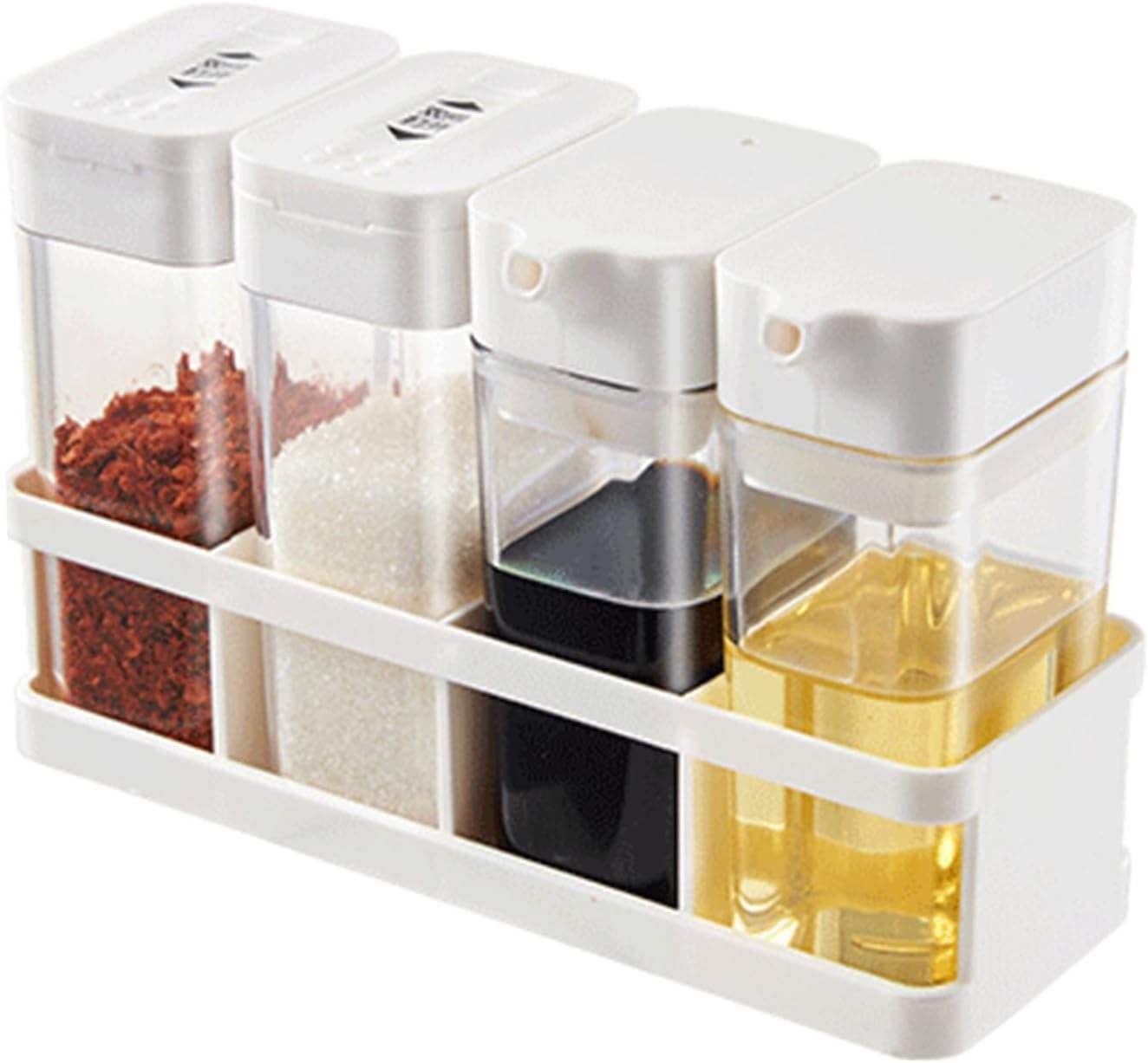 8 Jars Spice Rack Set