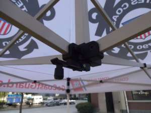 Tienda Gazebo con marco de acero para exteriores de 1,5x1,5 m con lona de Color sólido y dosel de jardín impreso para uso en ferias comerciales - Product Image 4