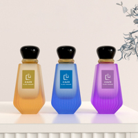 Bouteilles en verre vides opaques coniques de luxe vaporisateur cosmétique 100ML atomiseur femme femmes bouteille de parfum avec bouchon