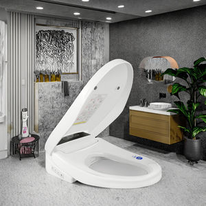 Bidé electrónico hecho en China, cubierta <span class=keywords><strong>de</strong></span> asiento <span class=keywords><strong>de</strong></span> <span class=keywords><strong>inodoro</strong></span>, luz nocturna automática calentada, <span class=keywords><strong>tapa</strong></span> <span class=keywords><strong>de</strong></span> <span class=keywords><strong>inodoro</strong></span> <span class=keywords><strong>de</strong></span> plástico alargada para uso en el baño - Product Image 3