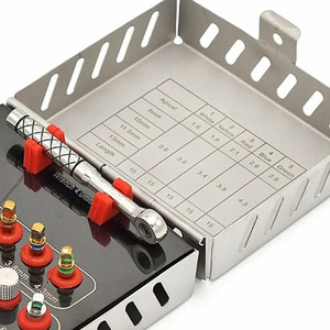 Kit de Cirugía de Implantes, Instrumentos Dentales para Perforación del Sitio del Implante y Procedimientos Quirúrgicos Orales, Bandeja de Instrumentos para Implantes Dentales - Product Image 4