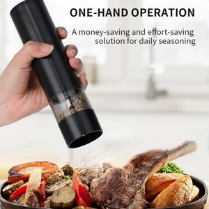 Electric New Smart USB <b>Salt</b> Electric <b>Salt</b> and Pepper <b>Shaker</b> Rechargeable Pepper Grinder Mill Set - Product Image 5