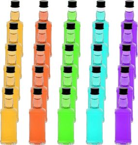 <b>200ml</b> Round Shaped PET Whisky & Wine <b>Bottle</b> with Screw Cap and Screen Printing - Product Image 3