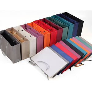 Bolsas de embalaje de joyería de lujo personalizadas Bolsas de papel de compras personalizadas con logotipo Bolsas de regalo personalizadas Embalaje pequeño con textura gruesa - Product Image 6