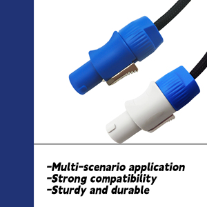 Câble <span class=keywords><strong>Combo</strong></span> Hybride DMX 3Pin Powercon Cordon D'alimentation Extension PVC <span class=keywords><strong>XLR</strong></span> 2m pour Éclairage De Scène Led Câble De Signal Audio D'alimentation - Product Image 3