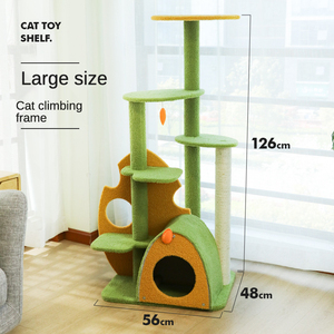 Imite — arbre à chat moderne, produits de luxe pour animaux domestiques, grattage au plafond, en <span class=keywords><strong>bois</strong></span>, grand, haute qualité, <span class=keywords><strong>hamac</strong></span>, bon marché - Product Image 6