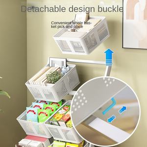 बहु-कार्यात्मक धातु रसोई भंडारण रैक घरेलू फल और सब्जी रैक के साथ घरेलू फल और सब्जी रैक - Product Image 5