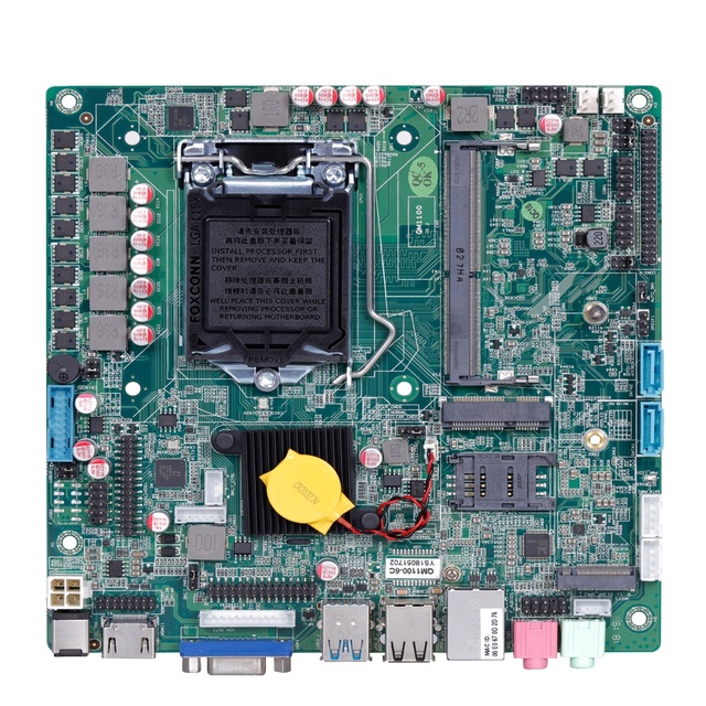Hot Sale Intel H110 Gaming Motherboard Lga 1155 Support DDR4 7USB MAX 16GB RAM with EDP/LVDS for Pc