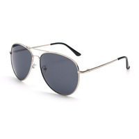 Lunettes de soleil de marque tendance, lunettes de soleil polarisées classiques pour hommes, verres miroir UV400, monture en métal, lunettes de soleil 2024