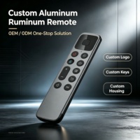 Control Remoto por Voz Ble con Teclas Ergonómicas Codificadas por Colores, Control Remoto de Repuesto para TV LED Inteligente 4K OLED UHD, Control Remoto de Aleación de Aluminio