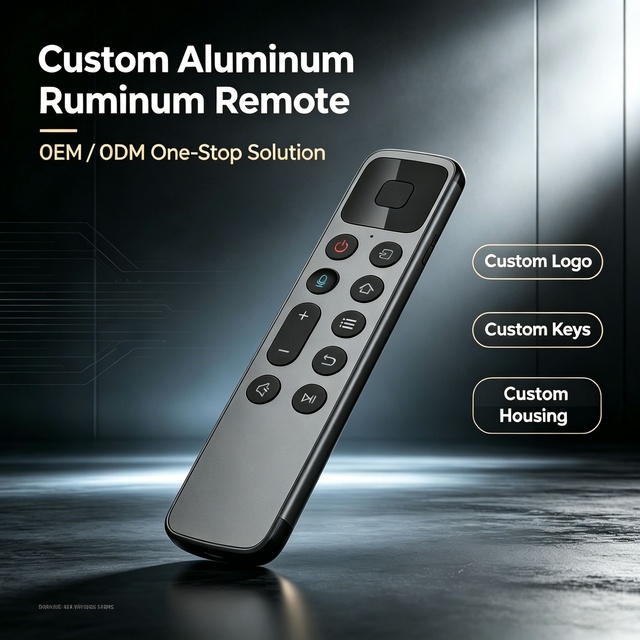 Ble Voice Fixed Code Color Coded Ergonomic Keys Replacement Remote for 4K OLED UHD Smart LED TV Aluminum Alloy