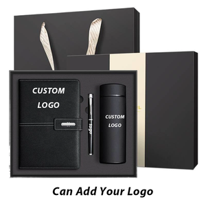 Nuovo Set <span class=keywords><strong>Regalo</strong></span> Aziendale Personalizzato 2026, <span class=keywords><strong>Articoli</strong></span> Promozionali per <span class=keywords><strong>Ufficio</strong></span> con Agenda in Pelle PU A5, Penna e Thermos - Product Image 1
