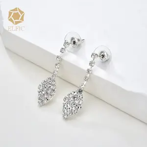 Elfic Wedding Jewelry Sets 925 Custom Jewelry Accessories Women Silver 925 Hoops Joyeria