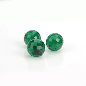 wholesale round facet cut crystal top drilled gemstones