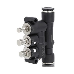 Qingze Ana-10 Pneumatic Speed Control Valve External Adjustable Throttle Valve For Cylinder Air Buffer <b>Connector</b> - Product Image 1