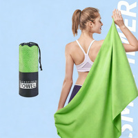 Serviette de plage surdimensionnée, imprimée sur mesure, sans sable, séchage rapide, serviette de voyage avec sac en filet, serviette extra large pour le yoga, la salle de sport