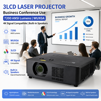 Projecteur laser 3LCD professionnel 7200 ANSI Lumens WUXGA Installation à 360° Silencieux automatique pour configuration de réunion hybride