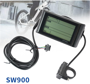 Pantalla Sw900/Sw900+ en Oferta, a Color y en Blanco y Negro, para <span class=keywords><strong>Kit</strong></span> de Conversión de <span class=keywords><strong>Bicicleta</strong></span> Eléctrica - Product Image 2