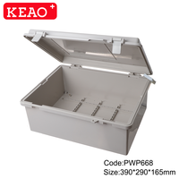 390*290*165mm PWP668 custodia elettronica in plastica impermeabile per esterni scatola resistente alle intemperie scatola di giunzione con montaggio superficiale IP65