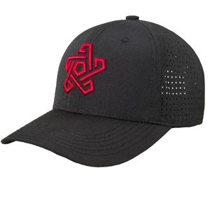 หมวกเบสบอลโพลีเอสเตอร์สีดำปักลาย 3 มิติ แบบกำหนดเอง ผลิตขายส่ง - Product Image 1