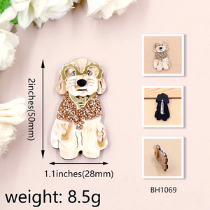 New Arrival Corgi Dog Brooch (Safety Pin) Cute Laser Cut <strong>Acrylic</strong> <strong>Jewelry</strong> Handmade - Product Image 6