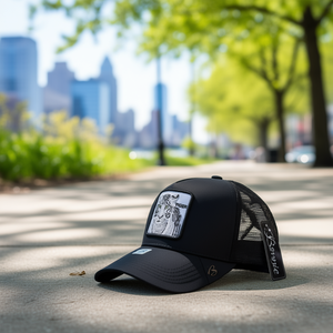 Cappello Trucker con Ricamo Bonnie Tiger, Regolabile, Unisex, Stile Street, Primavera-Estate, Casual, in Poliestere e Cotone - Product Image 2
