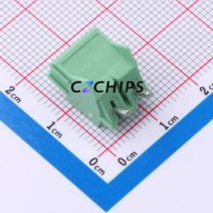 1988804 Screw Terminal Block Through hole Component (THT),P=5mm Connector 5mm Green Through Hole 2P - Product Image 2