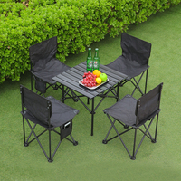 Table pliante d'extérieur Oxford, chaise de pique-nique et de pêche Egg Roll, ensemble complet ultraléger, bureau et chaise pour le camping