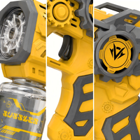 Pistola de Burbujas Mecha, Máquina de Burbujas Eléctrica con Luz y Música, Anti-Fugas 360°, Juguete de Burbujas Automático con un Solo Botón para Niños, Regalo para Fiestas al Aire Libre
