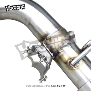 <span class=keywords><strong>Escape</strong></span> YK Catback para <span class=keywords><strong>Audi</strong></span> <span class=keywords><strong>SQ5</strong></span> 8Y 3,0 T 2018 + sistema de <span class=keywords><strong>escape</strong></span> de válvula Original de coche deportivo recto de acero inoxidable - Product Image 4