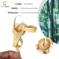 BLOOMFUTURE Bandes de bambou naturelles faites à la main – Matériel artisanal au design traditionnel, applications polyvalentes pour la décoration de mariage et les projets étudiants