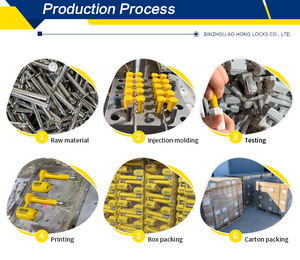 Sceau à boulon en acier métallique certifié ISO, haute sécurité, anti-effraction, robuste, pour camions et conteneurs, AH-BS011 - Product Image 6