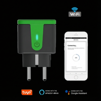 Prise intelligente à 2 ports avec matériau PC ignifuge, sans interrupteur, prise intelligente AC90-250V, prise électrique pour maison intelligente