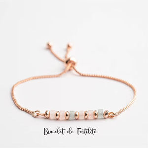 Piedra natural Día DE LA MADRE Joyería navideña Pulsera de fertilidad delicada <span class=keywords><strong>para</strong></span> regalos de mamá por primera vez - Product Image 5