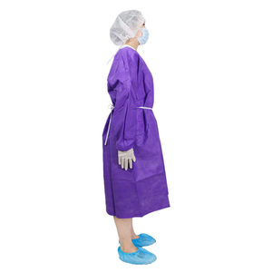 Robe d'isolement chirurgical jetable Hubei Haixin avec protection AAMI niveau 1-4, PP+PE SMMS pour une imperméabilité aux fluides supérieure - Product Image 3
