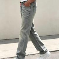 Nouveau design de jeans évasés pour hommes, taille plus, coupe ample, style hip-hop, polyvalents, en denim, personnalisables