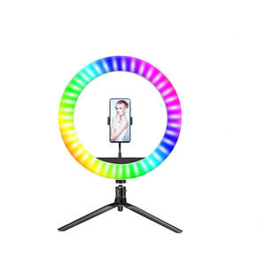 Anneau lumineux <span class=keywords><strong>LED</strong></span> pour Selfie, 32cm, variable, rvb, couleur, 13 pouces, <span class=keywords><strong>MJ33</strong></span>, anneau lumineux doux pour appareil photo, téléphone, photographie, vidéo - Product Image 5