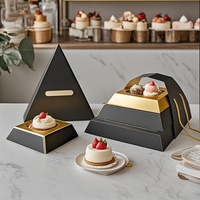 Maßgefertigte Kraftpapier-Kuchenbox Karton Großhandel Individuelles Logo Recycelbare Lebensmittel-Geschenkverpackung Individuelle Keksboxen