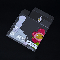 Boîte pliante en plastique transparent recyclable imprimée sur mesure avec gaufrage pour l'emballage de cadeaux de nouilles, de jus et de chewing-gum