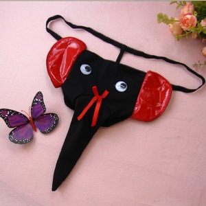 Caleçons pour hommes avec poche en forme d'éléphant, caleçons longs à poche U, caleçons taille basse, <span class=keywords><strong>string</strong></span>, tanga amusant et sexy - Product Image 4