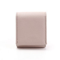 Mode PU cuir rouge à lèvres sac de rangement Portable Mini porte-rouge à lèvres sac de maquillage avec miroir
