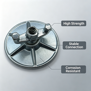 Tuerca <span class=keywords><strong>de</strong></span> Anclaje Forjada <span class=keywords><strong>de</strong></span> Alta Resistencia Antioxidante, Galvanizada <span class=keywords><strong>de</strong></span> Doble Capa, 150 mm, Herraje para Encofrado para Obras <span class=keywords><strong>de</strong></span> Construcción <span class=keywords><strong>de</strong></span> Edificios <span class=keywords><strong>de</strong></span> Gran Altura - Product Image 4