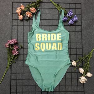 Traje de Baño Personalizado al por Mayor para Mujer, Traje de Baño de una Pieza Sólido Personalizado para Novia y Damas de Honor para Fiesta de Bodas - Product Image 3