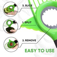 3-In-1 Avocado Cutter Multifunctionele Fruit Corer Avocado Plukgereedschap Avocado Snijmachine Fruit Groente Gereedschap Voor Keuken
