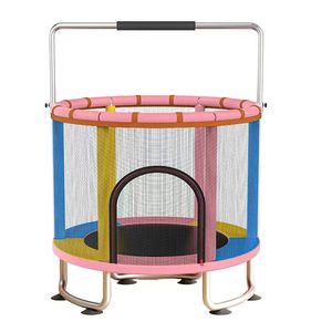 Renkli Yuvarlak Çocuk Trambolin Yatağı JumpFree, PVC Güvenlikli, Erkek ve Kız Çocukları İçin Uygun, Bebek Sporları İçin Uygun - Product Image 2