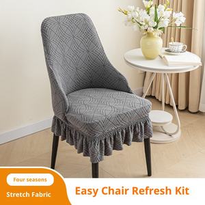 Housse de chaise moderne simple et universelle, élastique quatre saisons, résistante à l'usure, anti-poussière, en polyester pour accoudoir. - Product Image 5