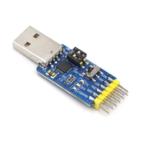 Module de port série multifonctionnel 6 en 1 CP2102 CH340 USB vers TTL485 232, conversion mutuelle, compatible 3.3V/5V