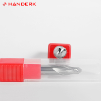 HANDERK Fresa de punta de bola de acero de tungsteno Hrc55 de alta calidad 2F Fresa de punta de bola para máquina herramienta CNC