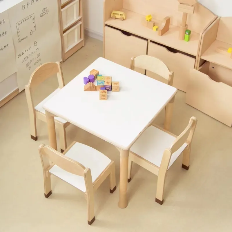 Diseño de Chiquitos con juegos de muebles para niños y muebles de guardería al por mayor juego de sillas de mesa muebles Silla de mesa de actividades de madera