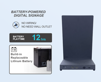 Pantalla Publicitaria Táctil LCD Todo en Uno de 13.3 Pulgadas con Batería de 12h para Interiores, Señalización Digital